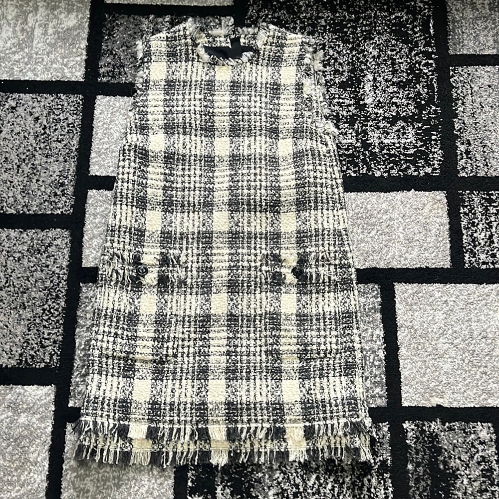 MSGM tweed plain mini dress. Has 2 front pockets and only worn twice